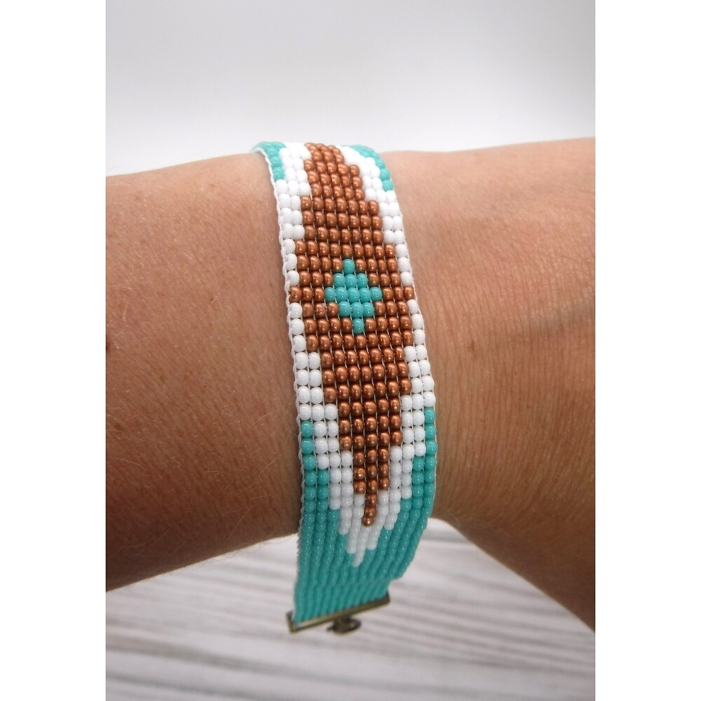 Loom Beaded Bracelet Teal